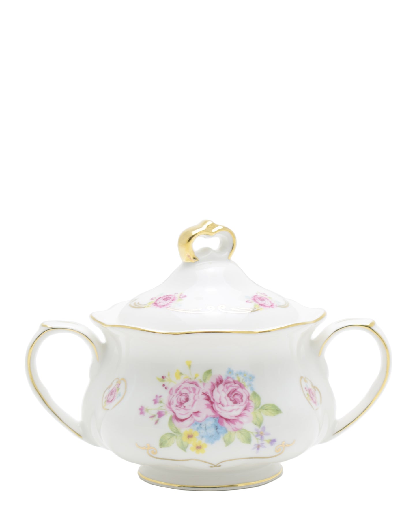 English Rose Milk Jug & Sugar Canister