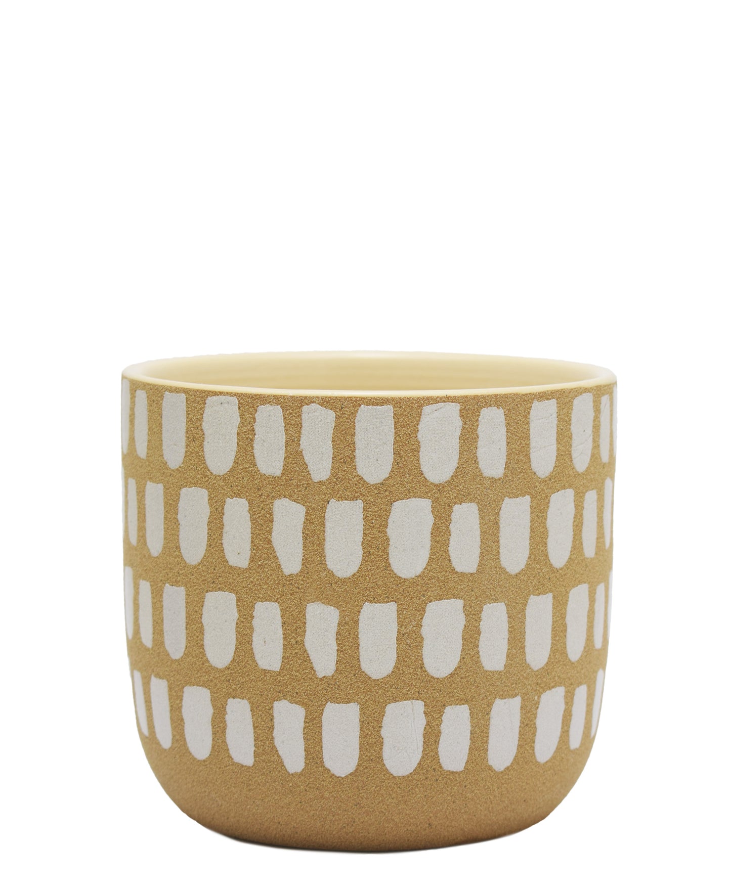 Urban Decor Round Pot Plant - Cream