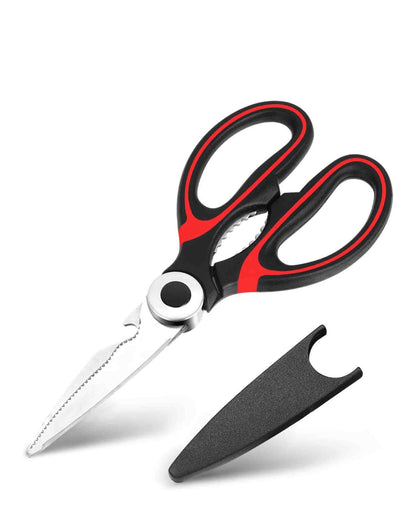 Creative Cooking Multi-Purpose Scissors - Black & Red