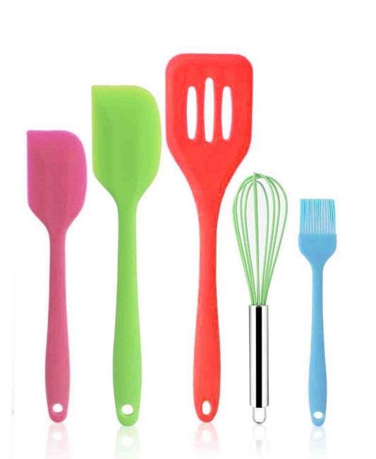 Creative Cooking Silicone Utility Set 5 Piece - Assorted