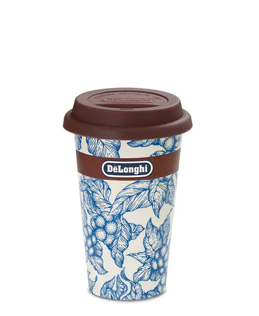 DeLonghi Thermal Coffee Mug - White & Blue