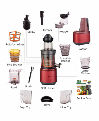 DNA Raw Press Juicer - Red