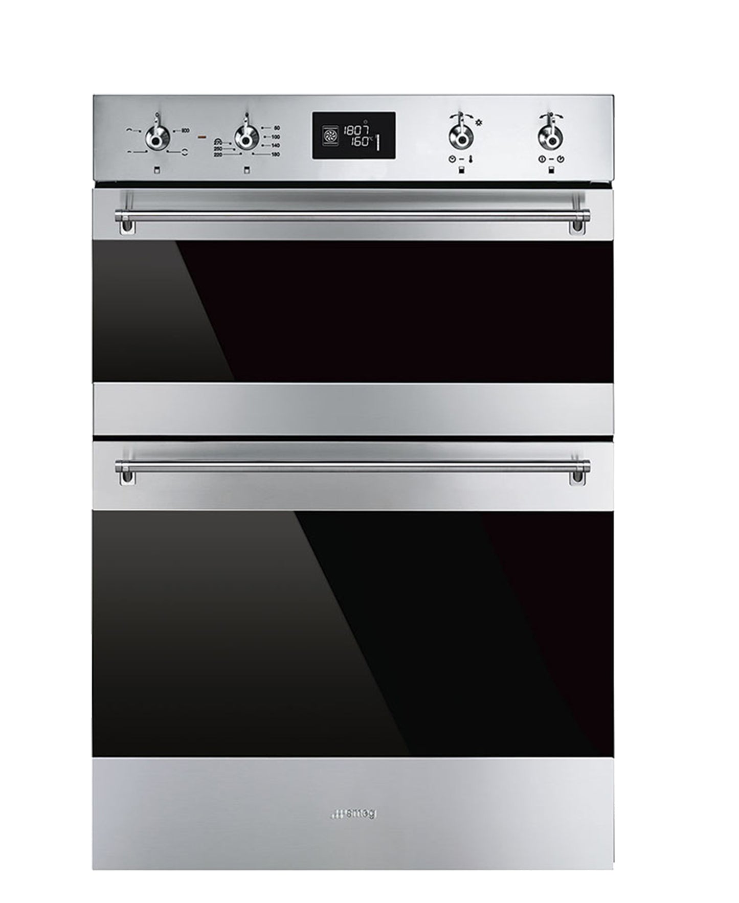 Smeg Classica Double Electric Oven - Silver