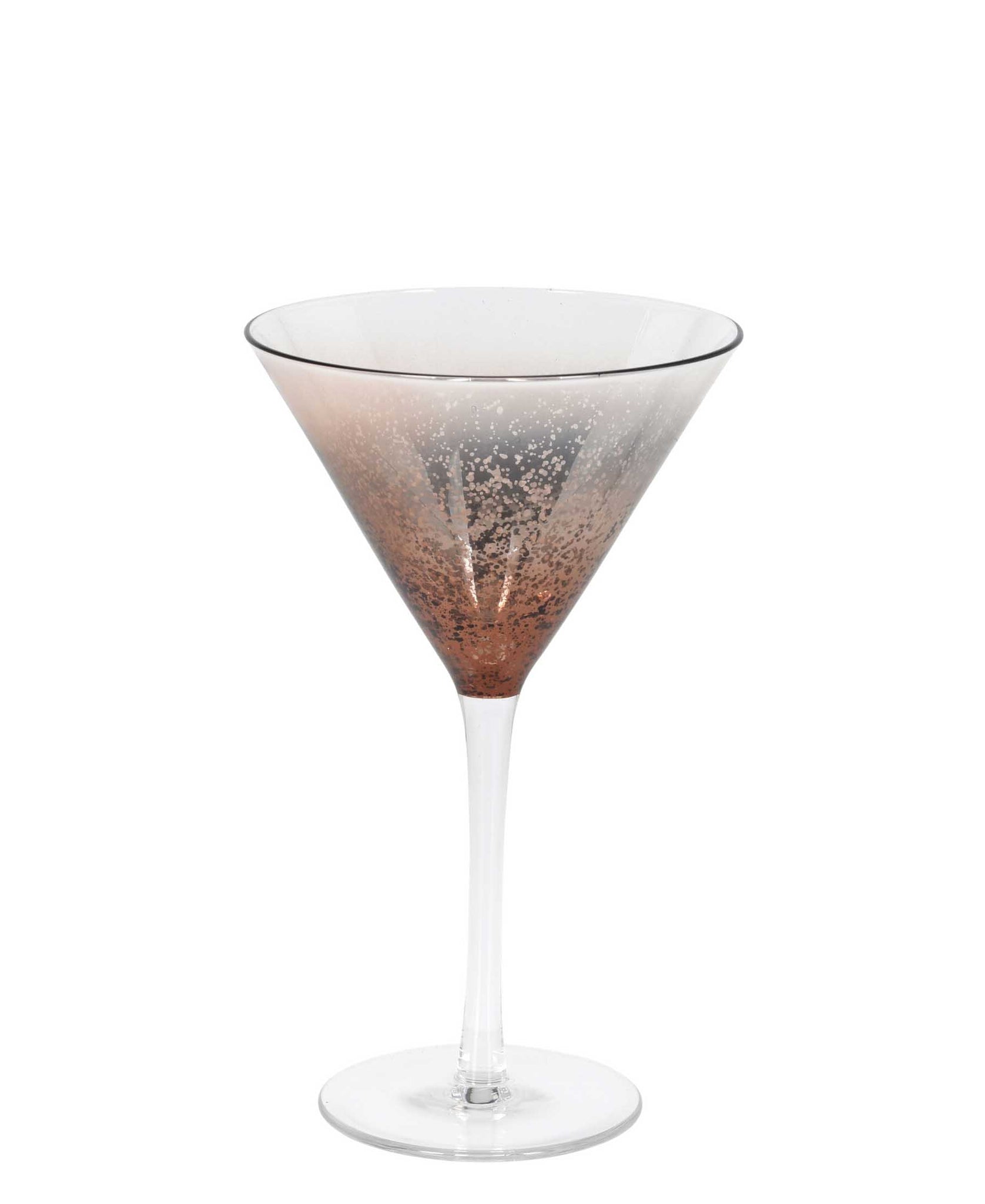 Glacier Diamond Martini Glass - Orange