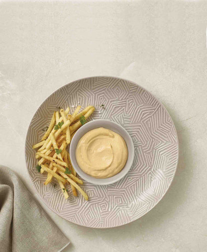 Maxwell & Williams Dune Serving Platter with Sauce Well - Taupe