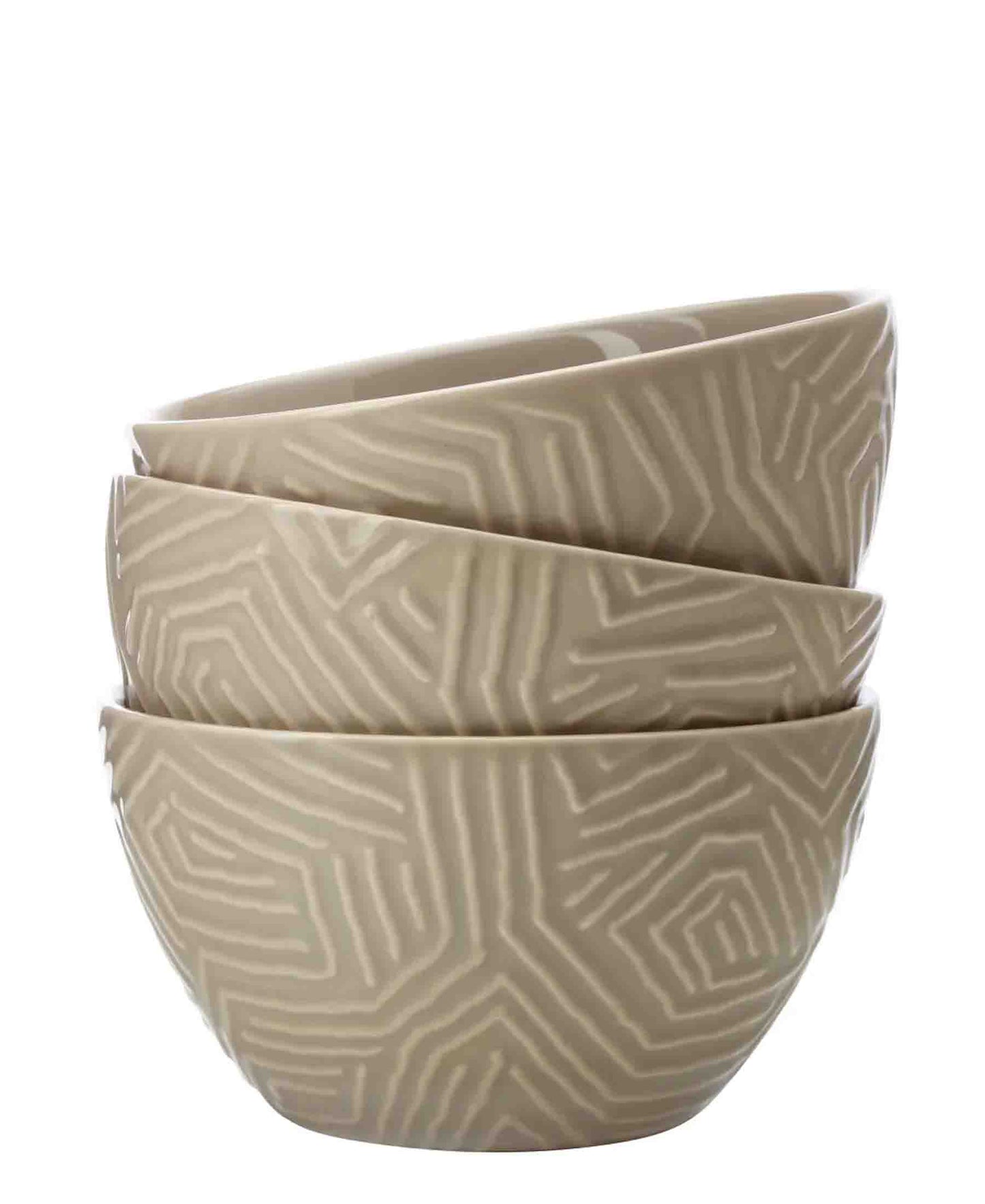 Maxwell & Williams Dune Bowls, Set of 3 - Taupe