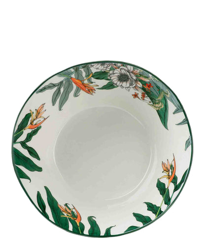 Maxwell & Williams Night Garden Foliage Round Bowl, 25cm - Green