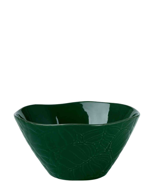 Maxwell & Williams Night Garden Foliage Conical Bowl, 15cm - Green