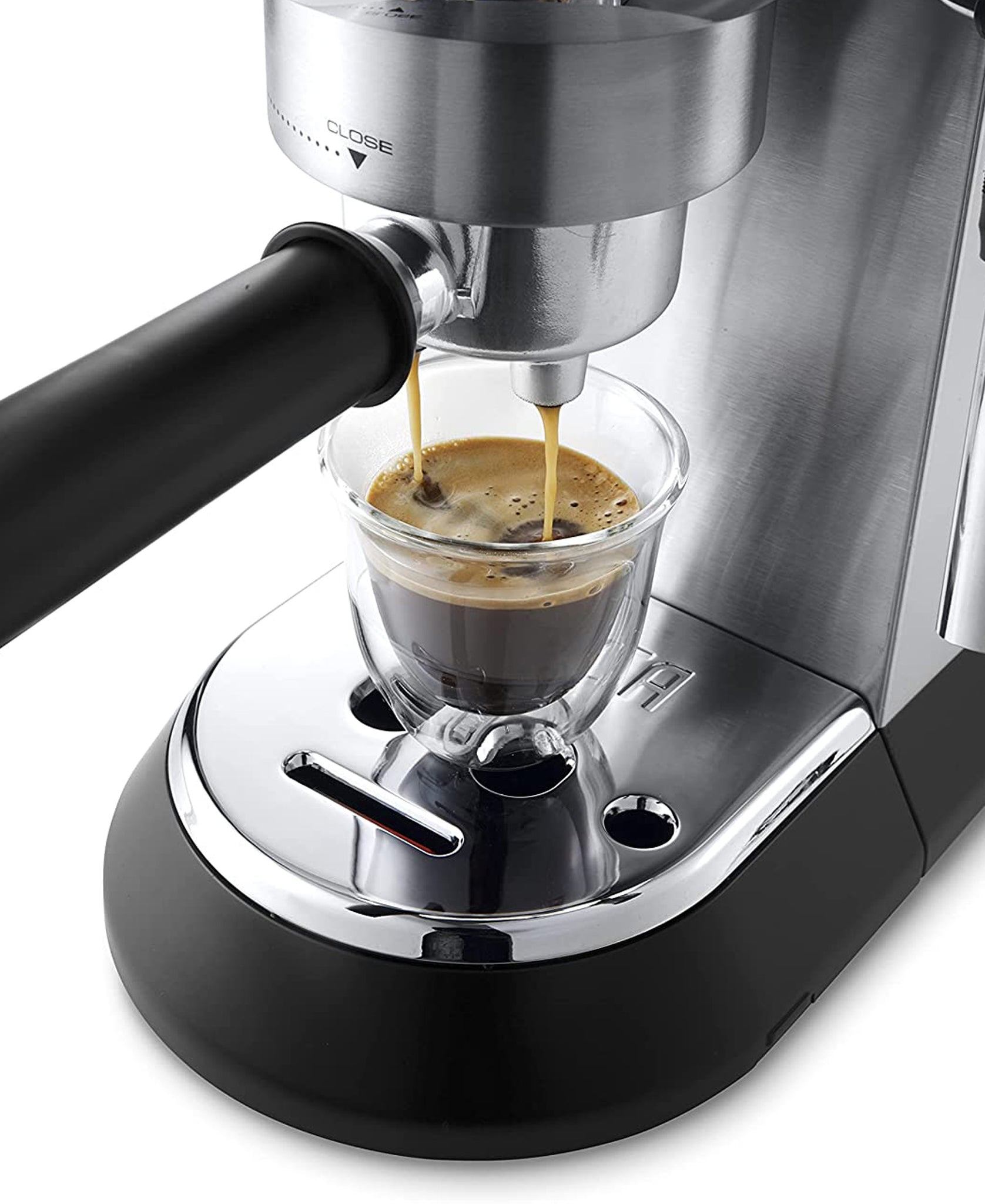 DeLonghi Dedica Pump Manual Espresso Coffee Machine - Metallic