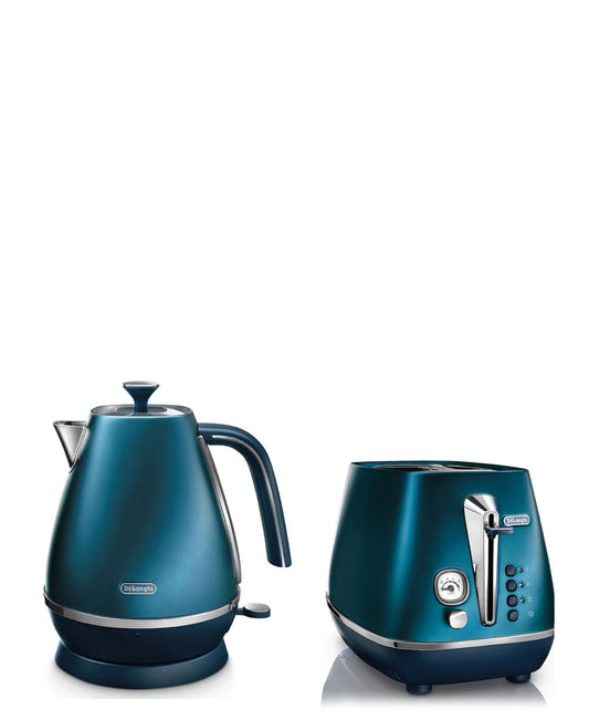 DeLonghi Distinta Flair Kettle & Toaster Combo - Blue