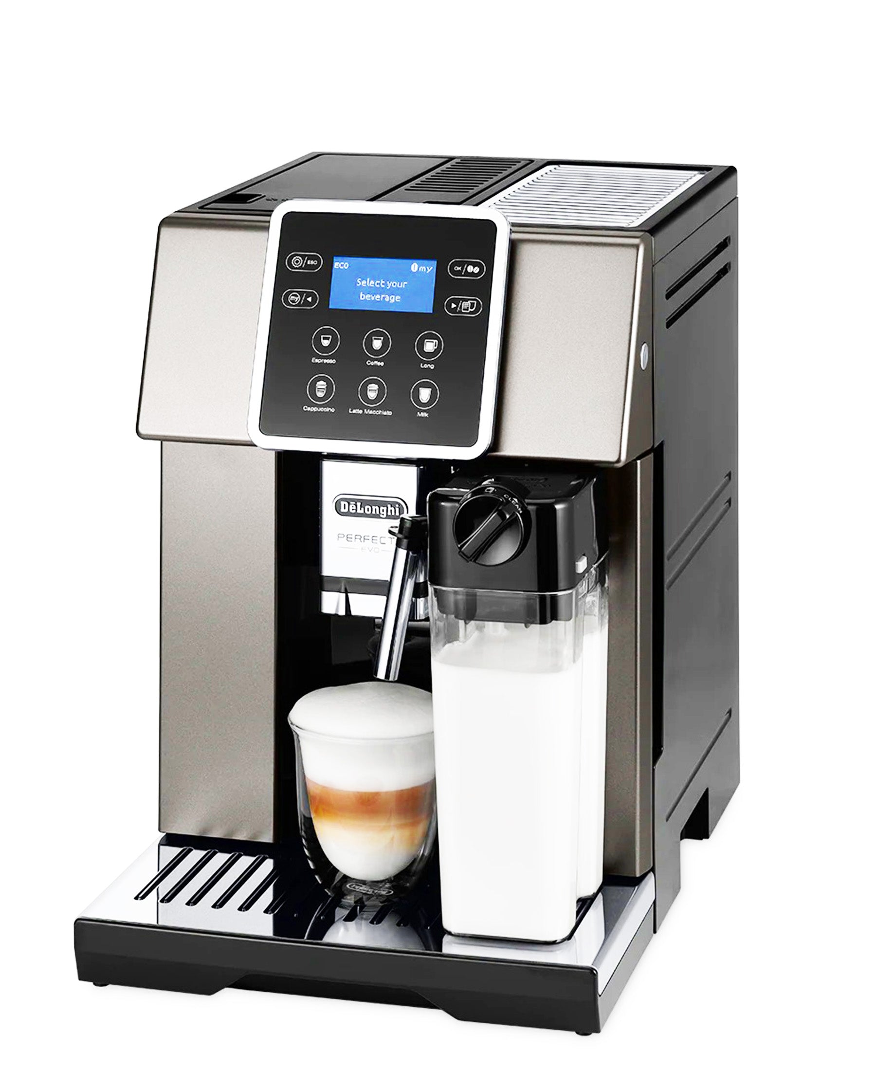 DeLonghi Perfecta Evo Coffee Machine ESAM420.80.TB Silver The