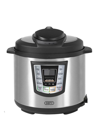 Defy 6L Pressure Cooker - Silver