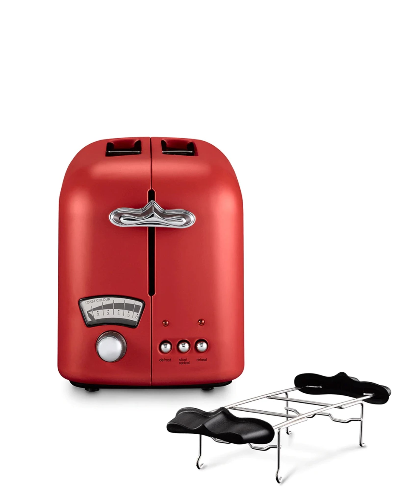 Delonghi Argento Toaster 2 Slice - Red