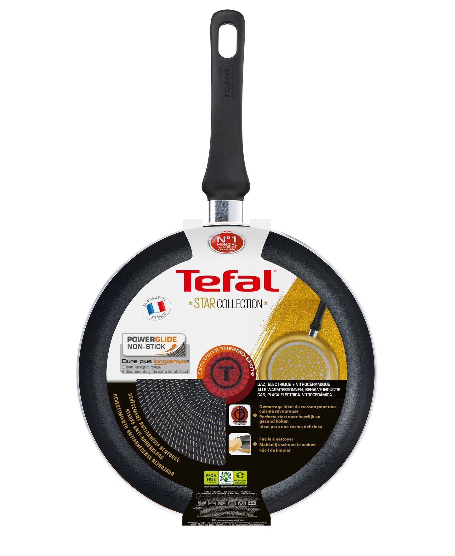 Tefal Star Collection 28cm Frying Pan - Gold