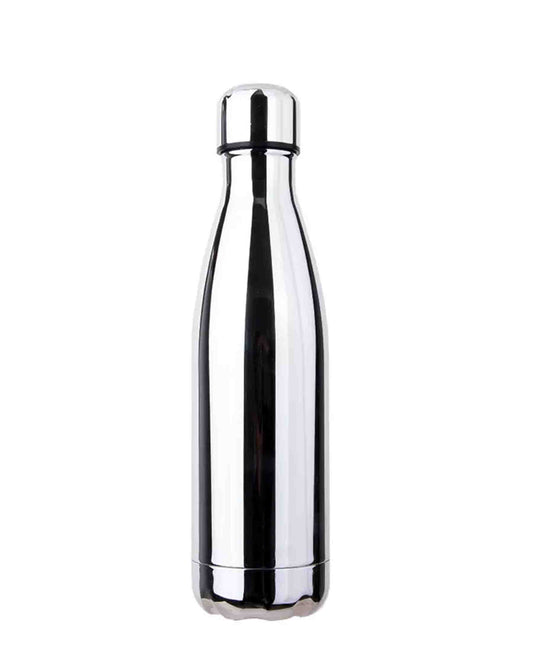 Double Wall Stainless Steel 500ml Water Bottle - Silver