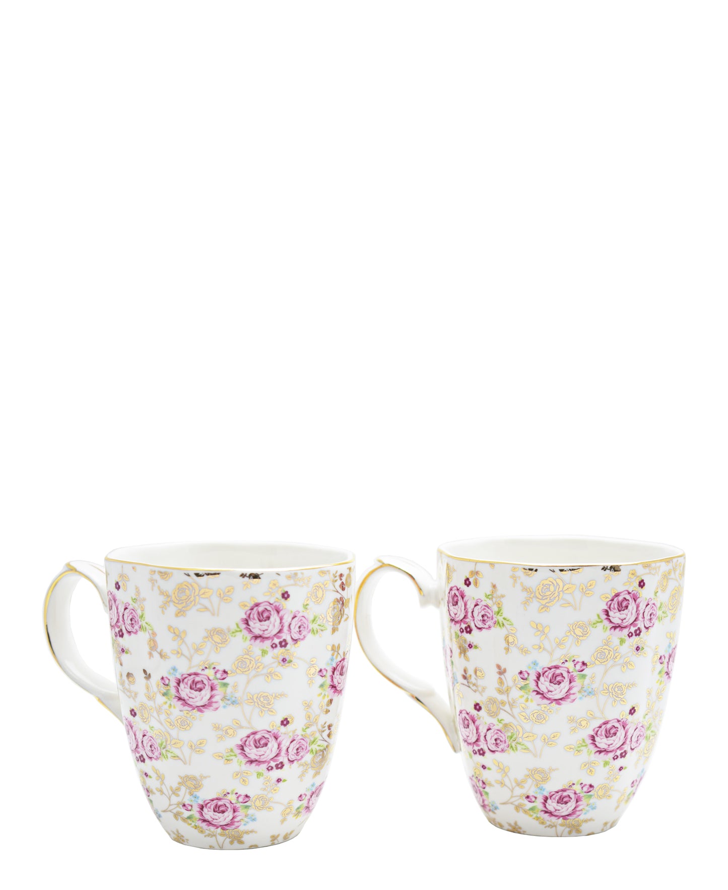 English Rose Fine Bone China Mug Set