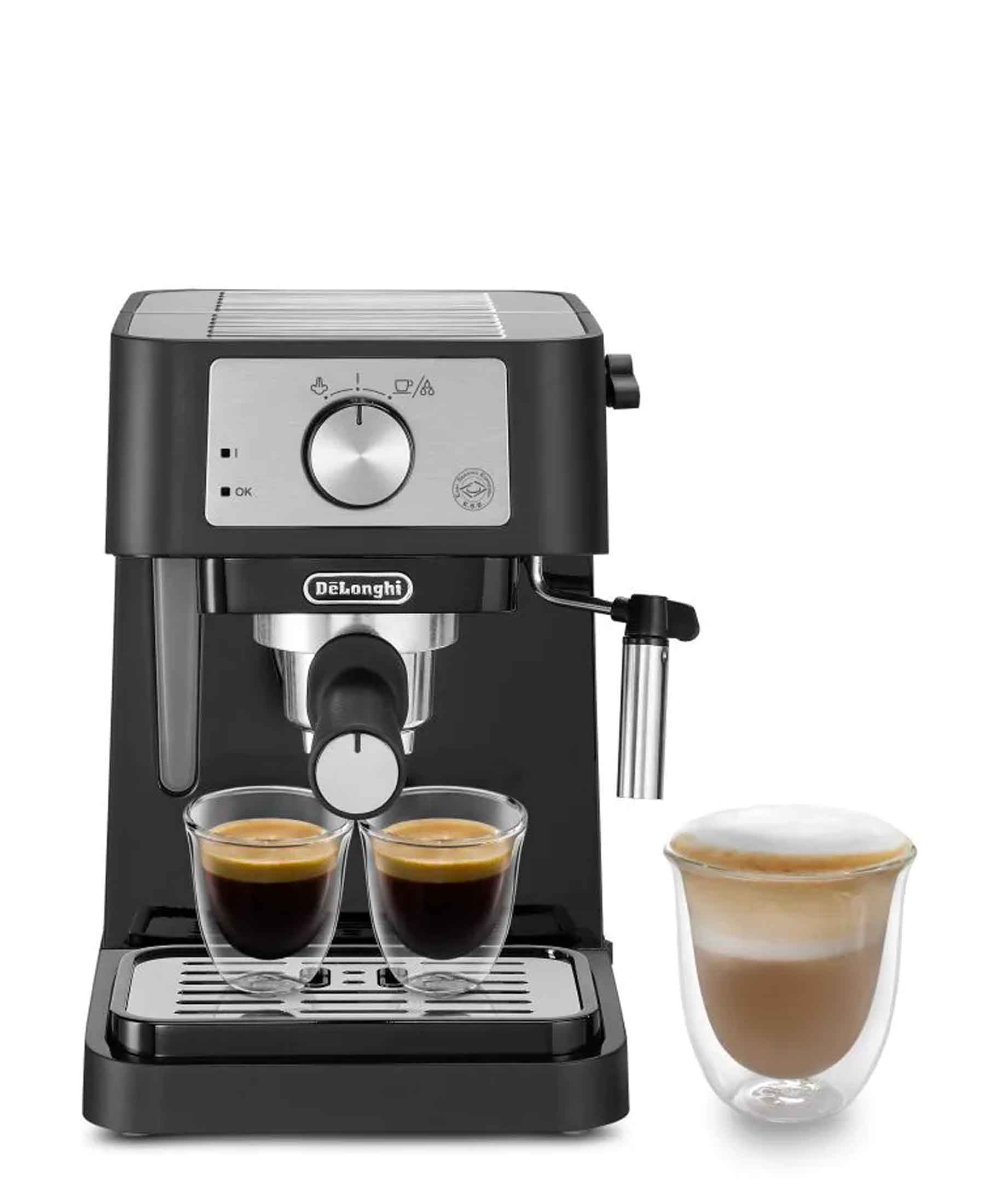 Delonghi Stilosa Manual Pump Espresso Machine - Black – The Culinarium