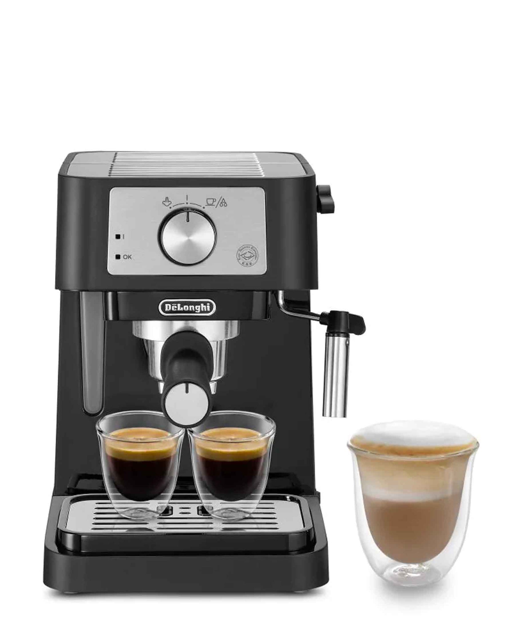 Delonghi Stilosa Manual Pump Espresso Machine - Black