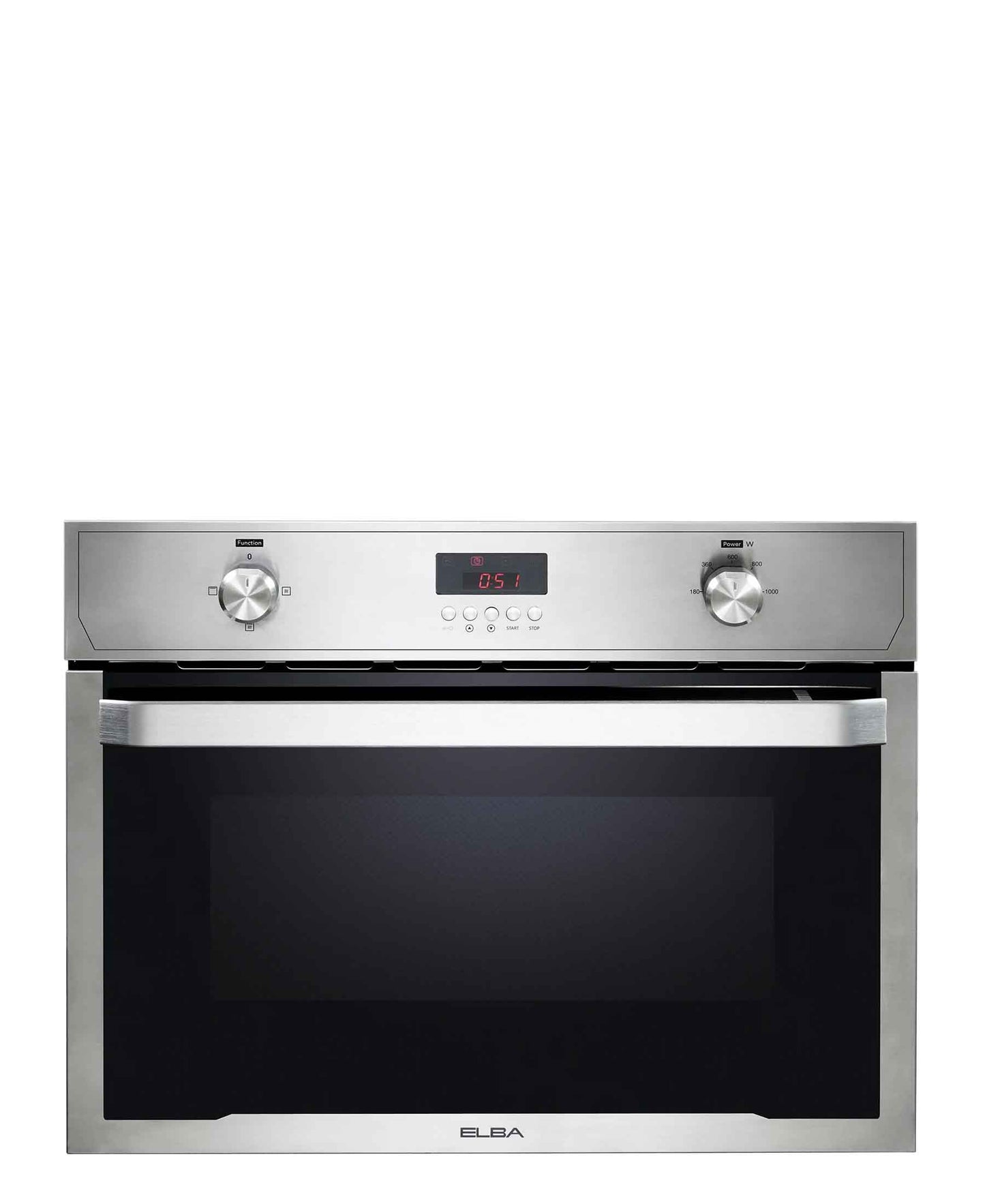 Elba Elio 50cm Built In Microwave - Silver