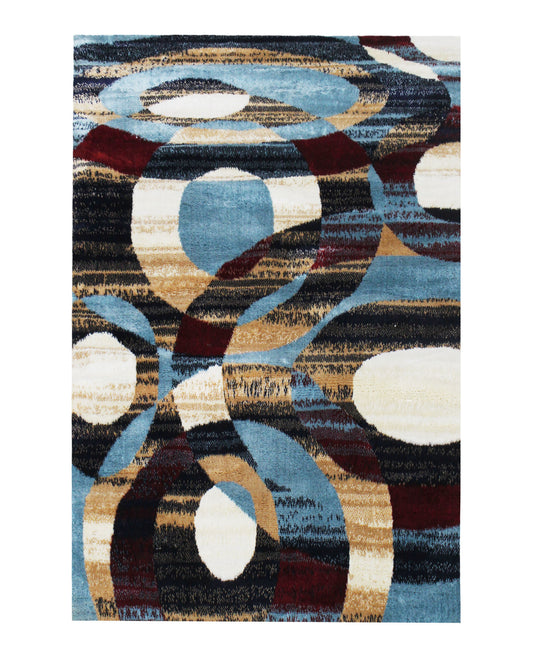 Cape Town Mosaic Carpet 1200mm x 1700mm - Blue