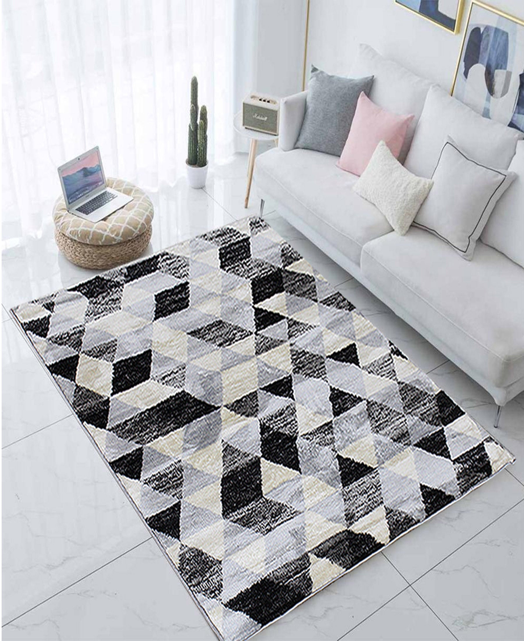 Cape Town Mirage Carpet 2000mm × 2700mm - Grey