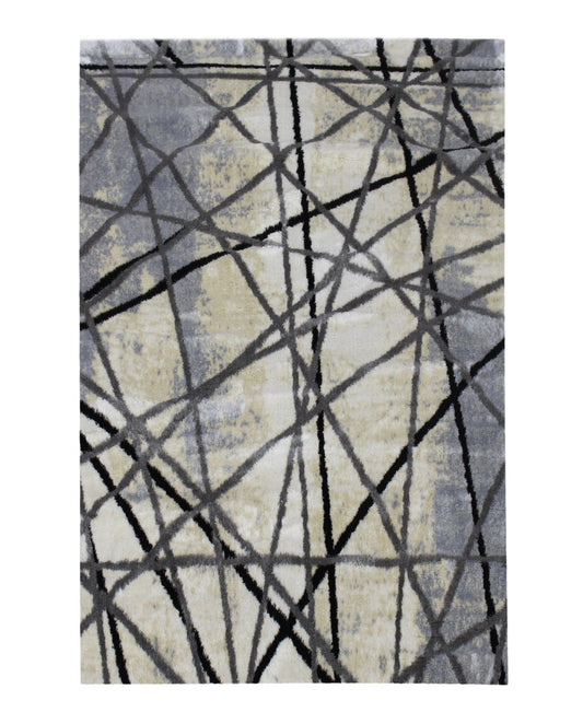 Cape Town Abstract Carpet 2000mm x 2700mm - Grey