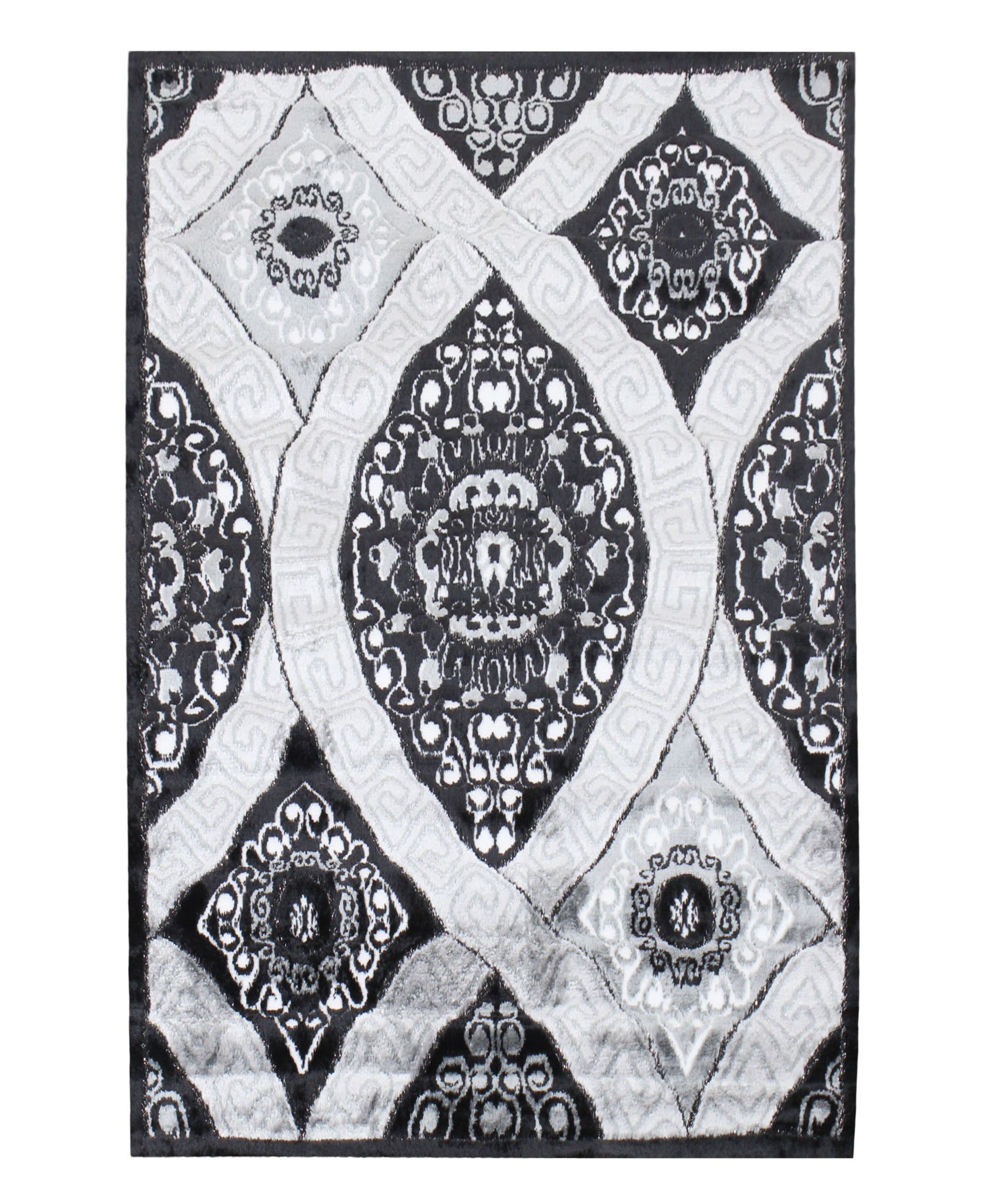 Izmir Diamond Carpet 1200mm X 1600mm - Grey