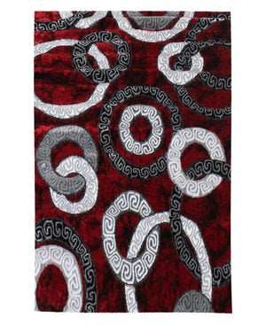Izmir Linked Carpet 800mm X 2000mm - Red