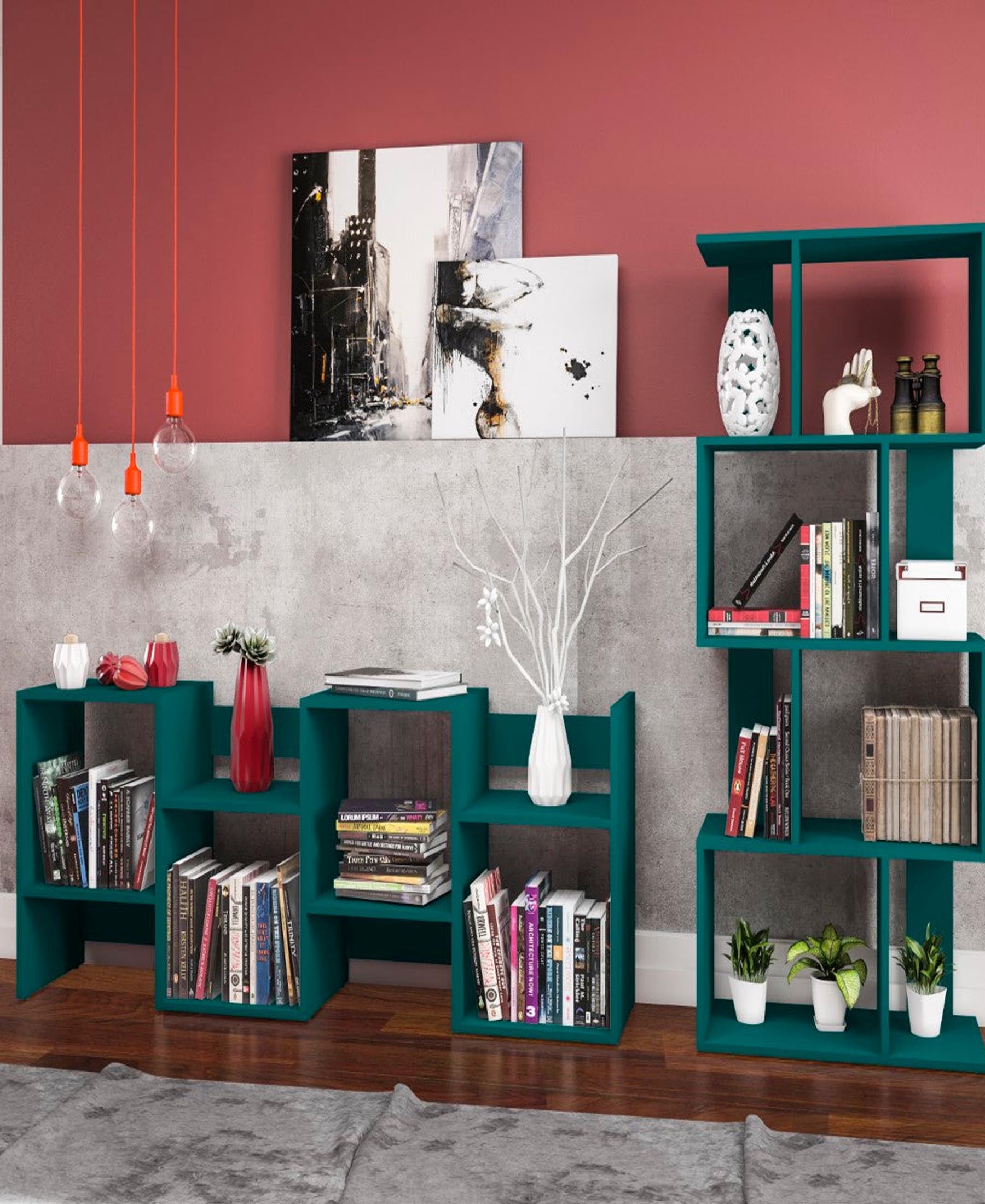 Exotic Designs Book Shelf - Teal