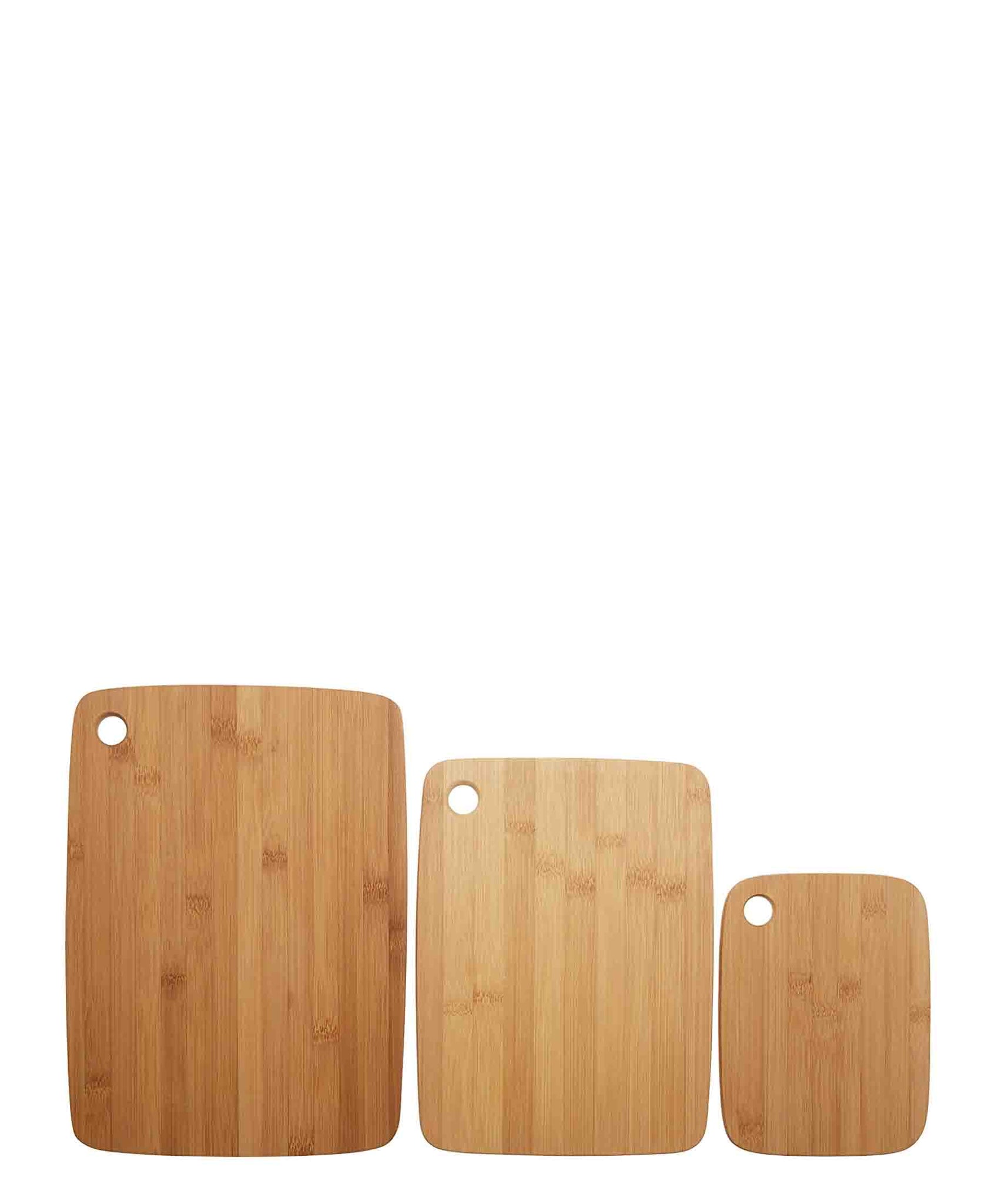 Excellent Houseware 3 Piece Cutting Board Set - Brown