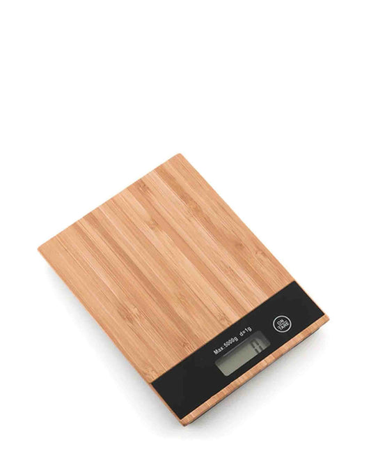 Excellent Houseware Bamboo Kitchen Scale - Brown