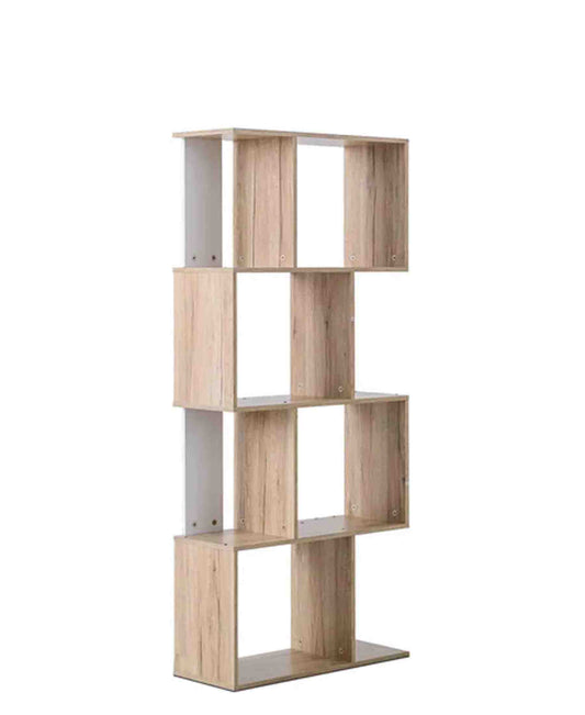 Exotic Designs 4 Shelf Wooden Unit - Oak