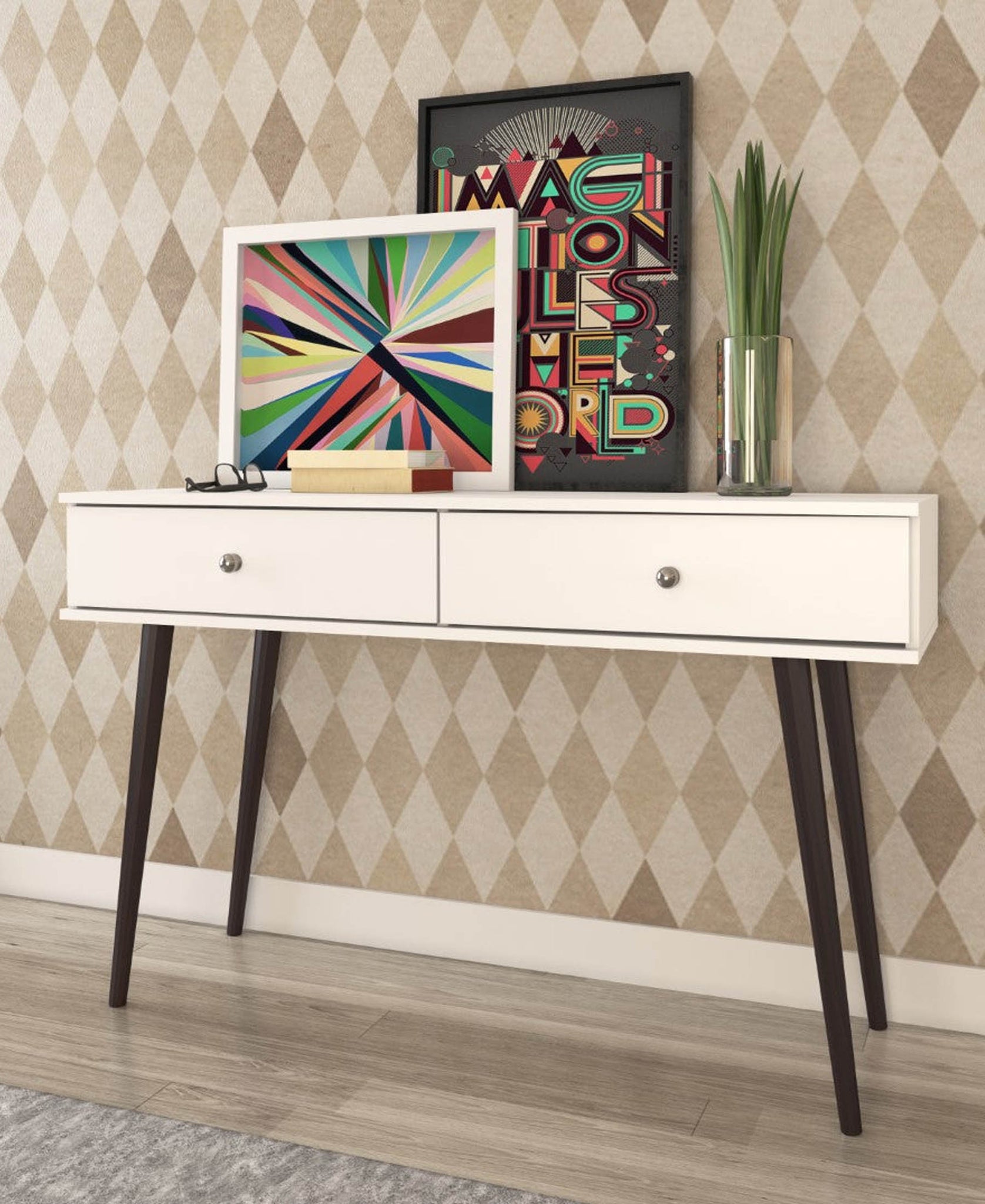Exotic Designs Side Table - White