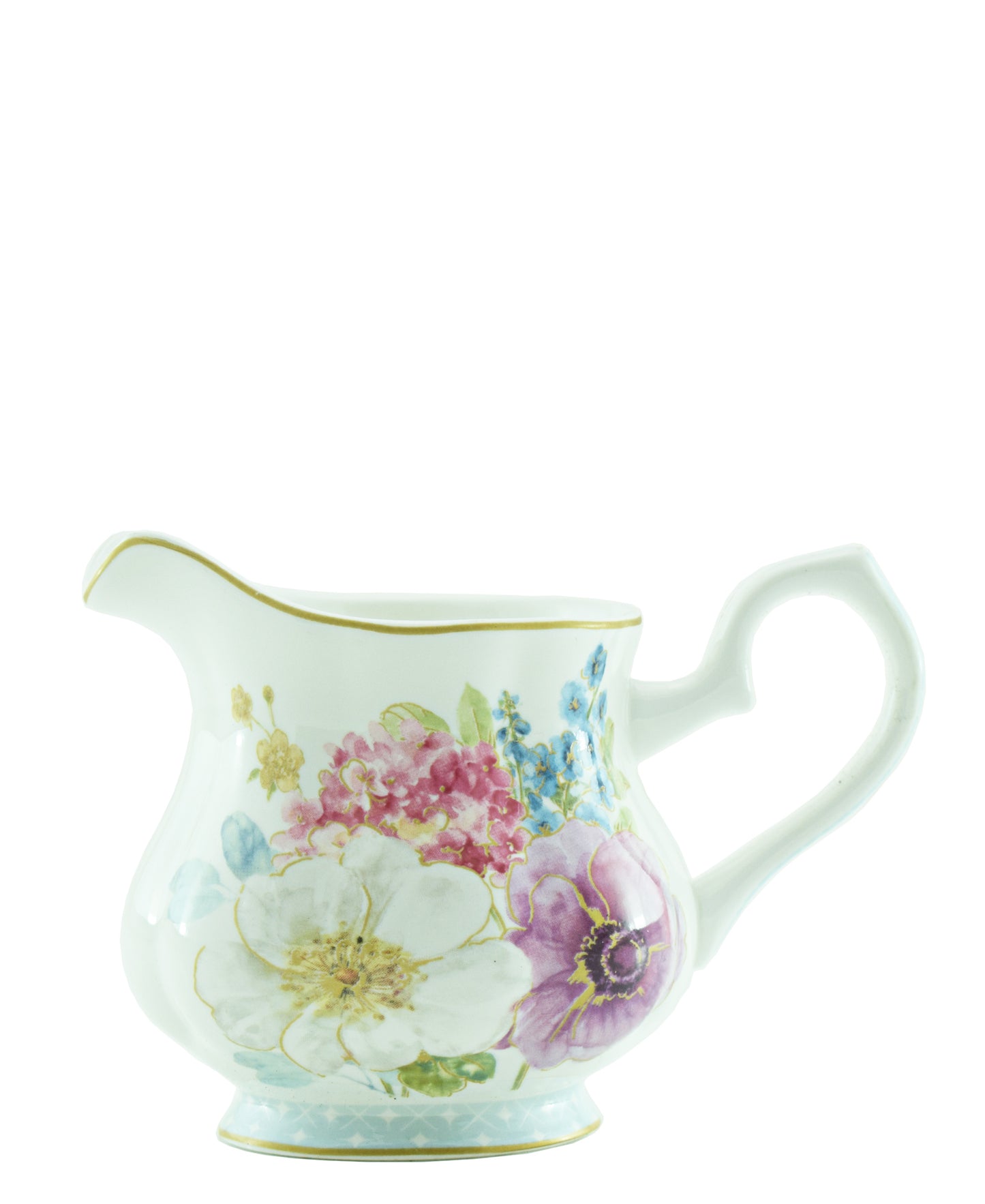 Kitchen Life English Rose Cottage Flower Sugar & Creamer - Floral White