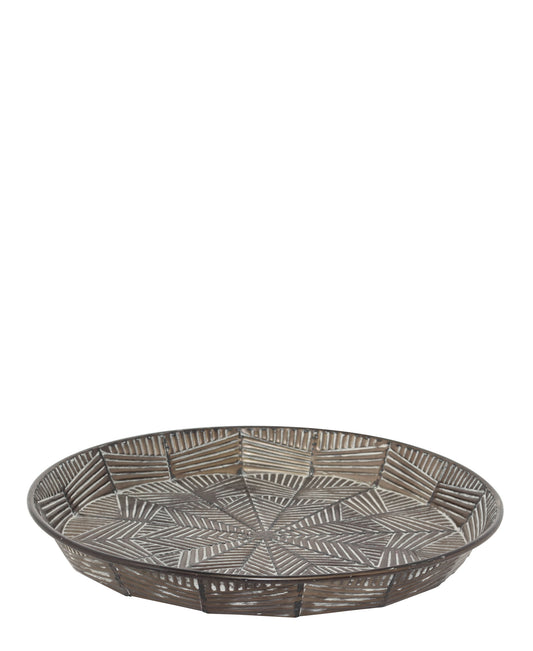 Urban Decor Casablanca Round Tray 55cm - Grey