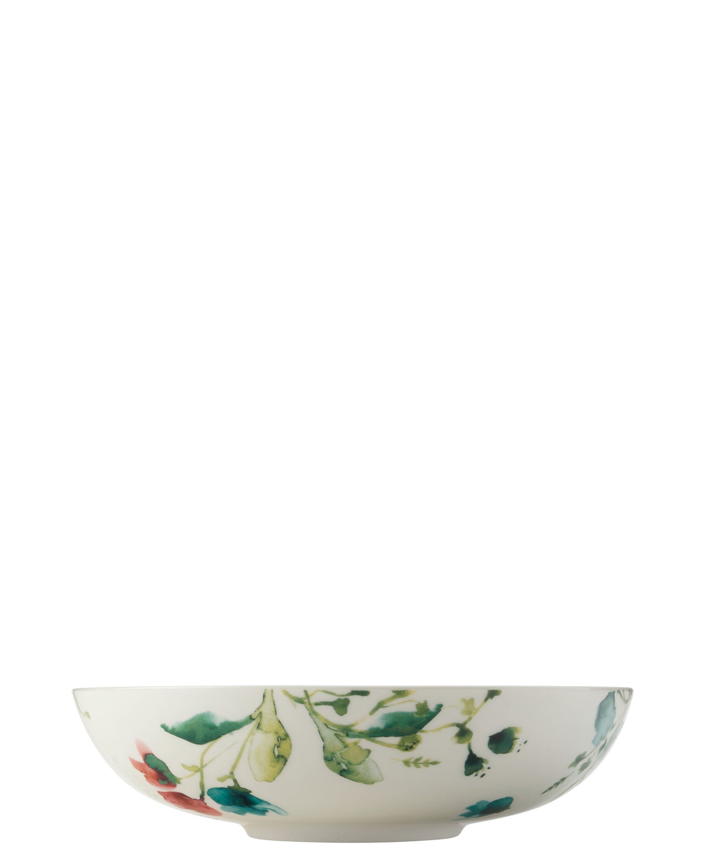 Maxwell & Williams Primavera Coupe Shallow Bowl 18.5cm - White With Print