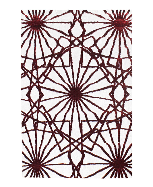 Konya Abstract Carpet 1200mm X 1700mm - Maroon