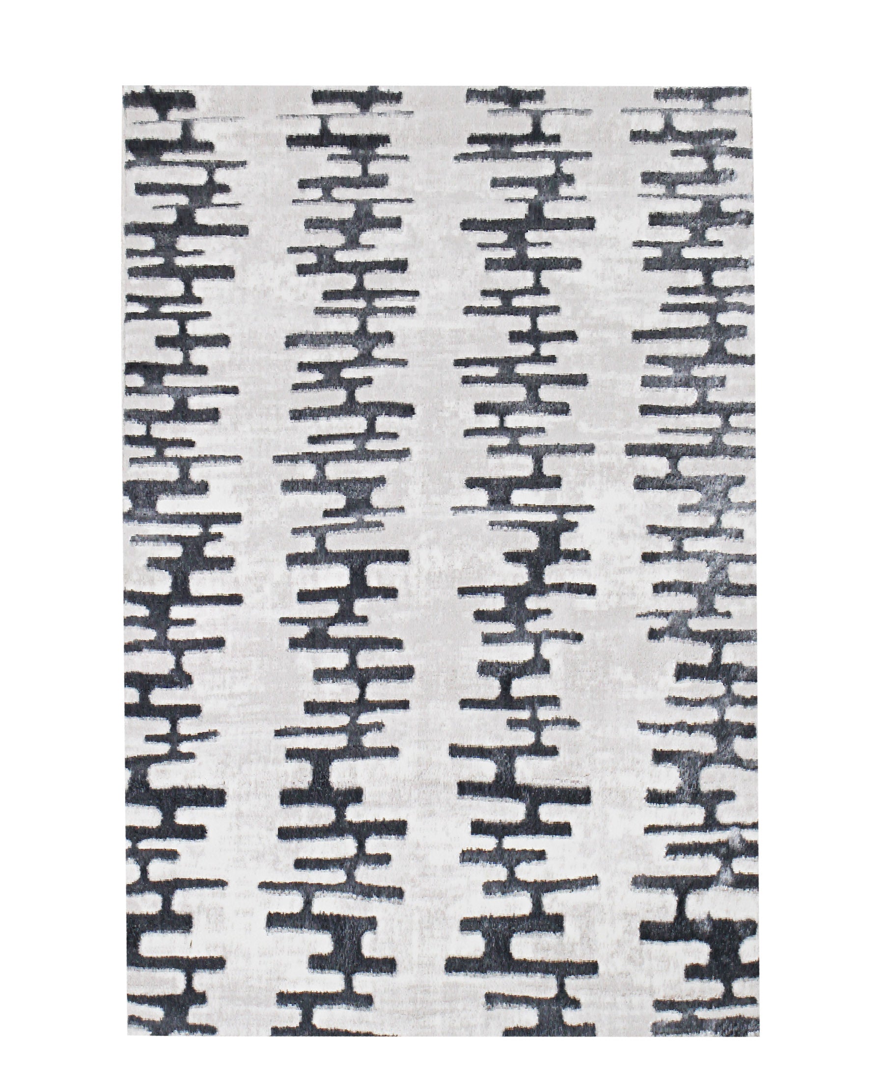 Konya Jagged Carpet 1200mm X 1700mm - Grey