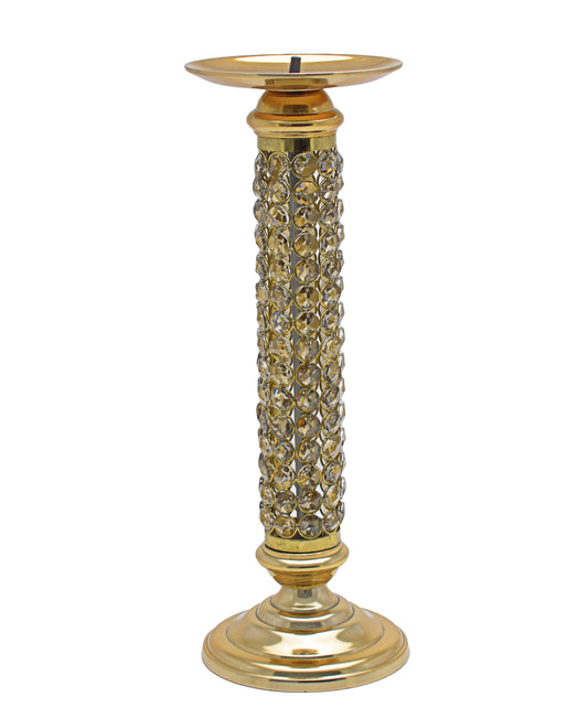 Majestic Crystal Candle Stand 50cm - Gold