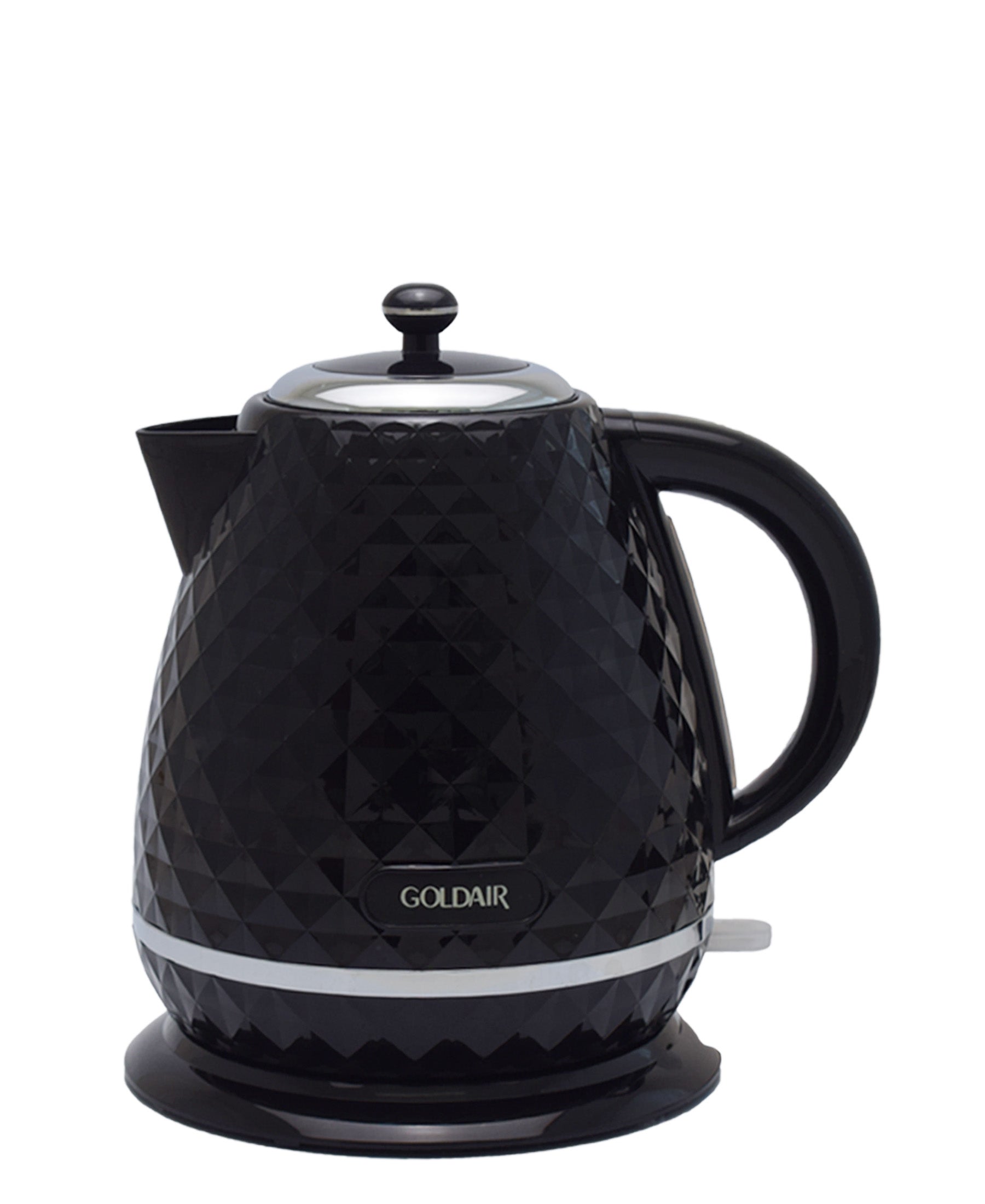 Black diamond shop glass kettle