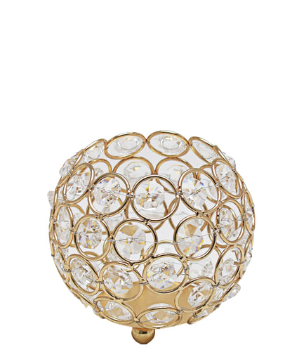 Majestic Gold Round Candle Holder