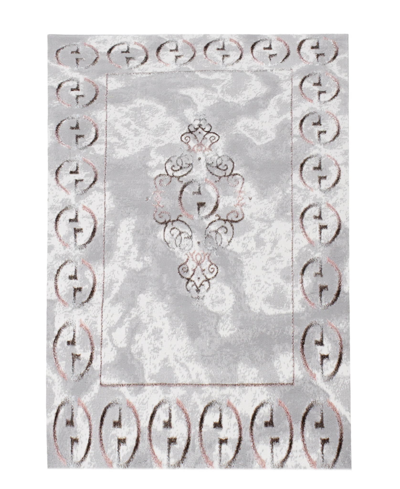 Bodrum Gucci Carpet 500mm X 800mm - Grey