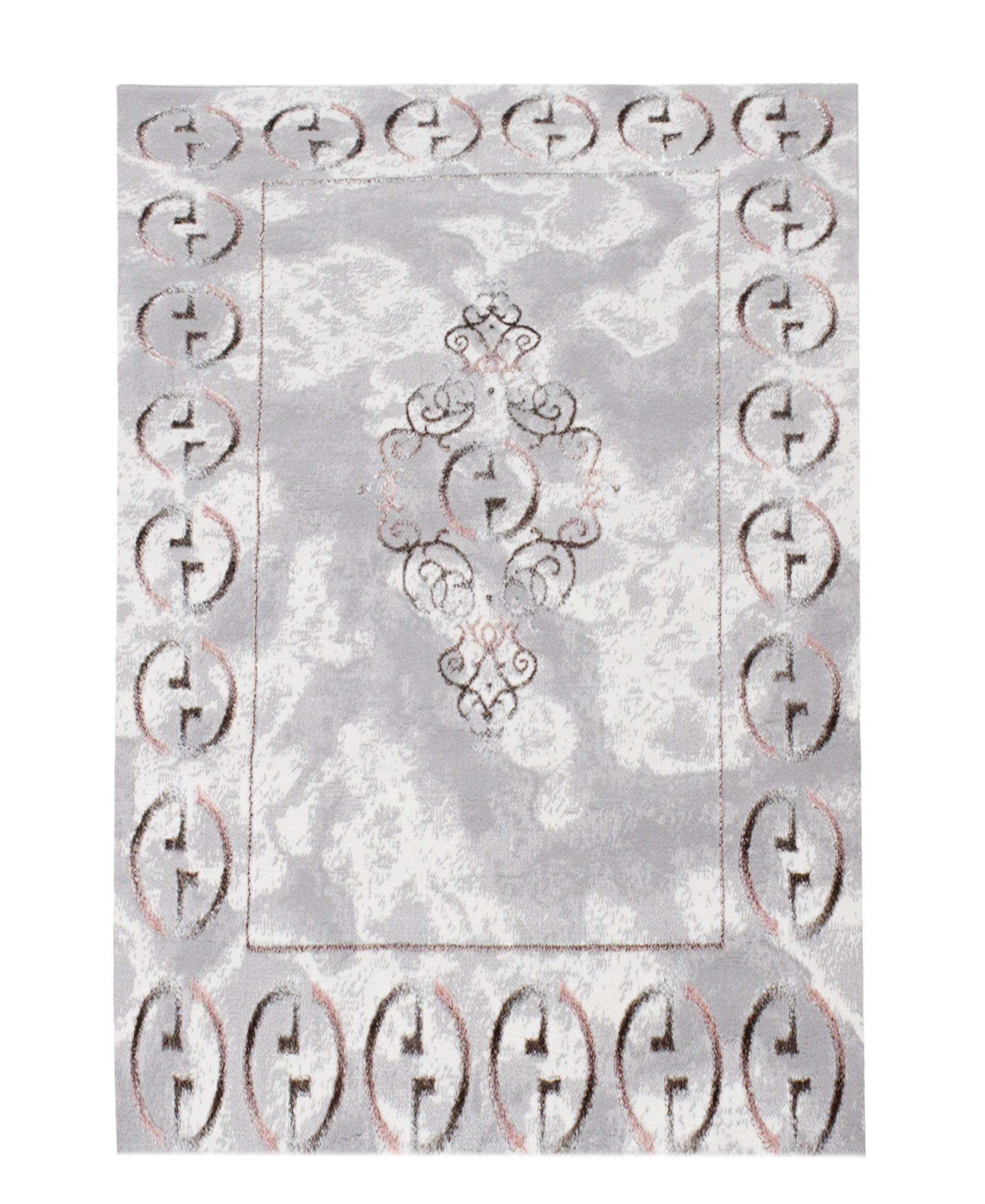 Bodrum Gucci Carpet 1200mm X 1600mm - Grey