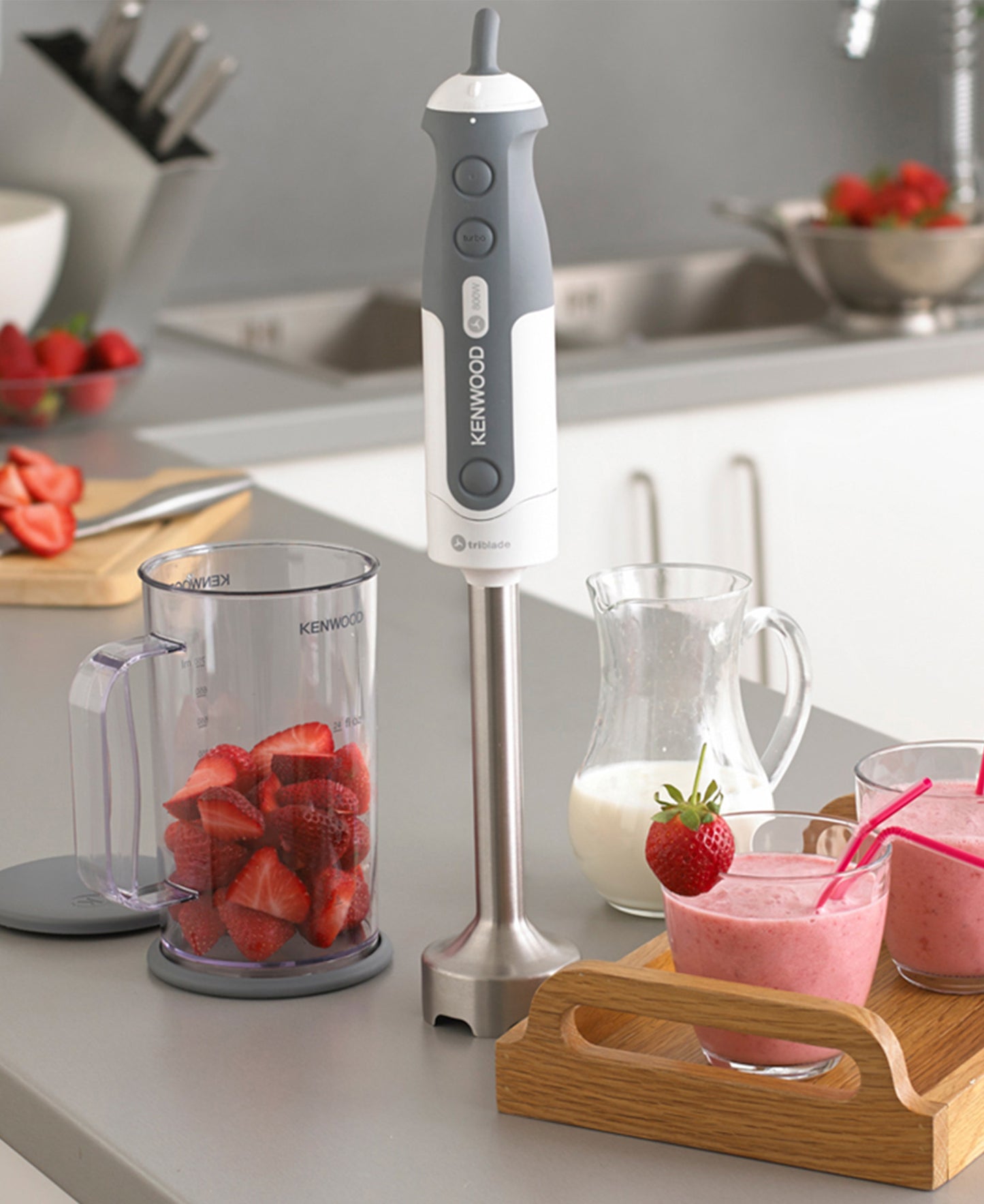 Kenwood Triblade System Hand Blender - White