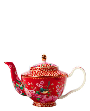 Maxwell Williams Teas & C's Silk Road Teapot with Infuser 500ML - Cherry Red