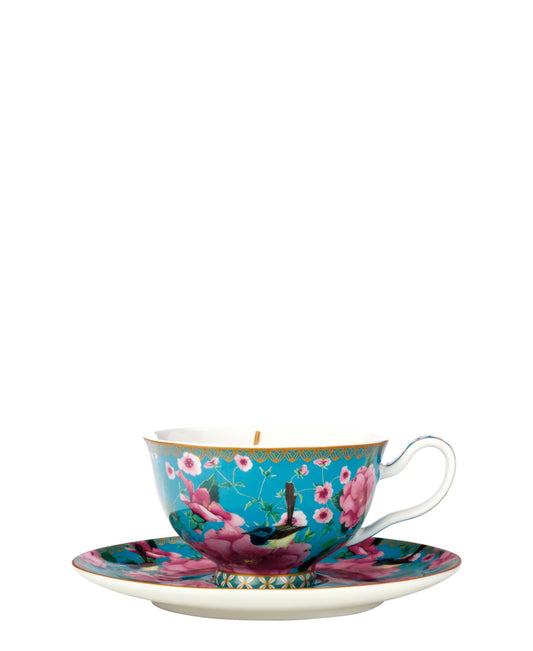 Maxwell & Williams Teas & C’s Silk Road Footed Cup & Saucer 200ml - Aqua