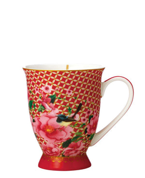Maxwell & Williams T's and C's Silk Road Footed Mug 300ml - Red