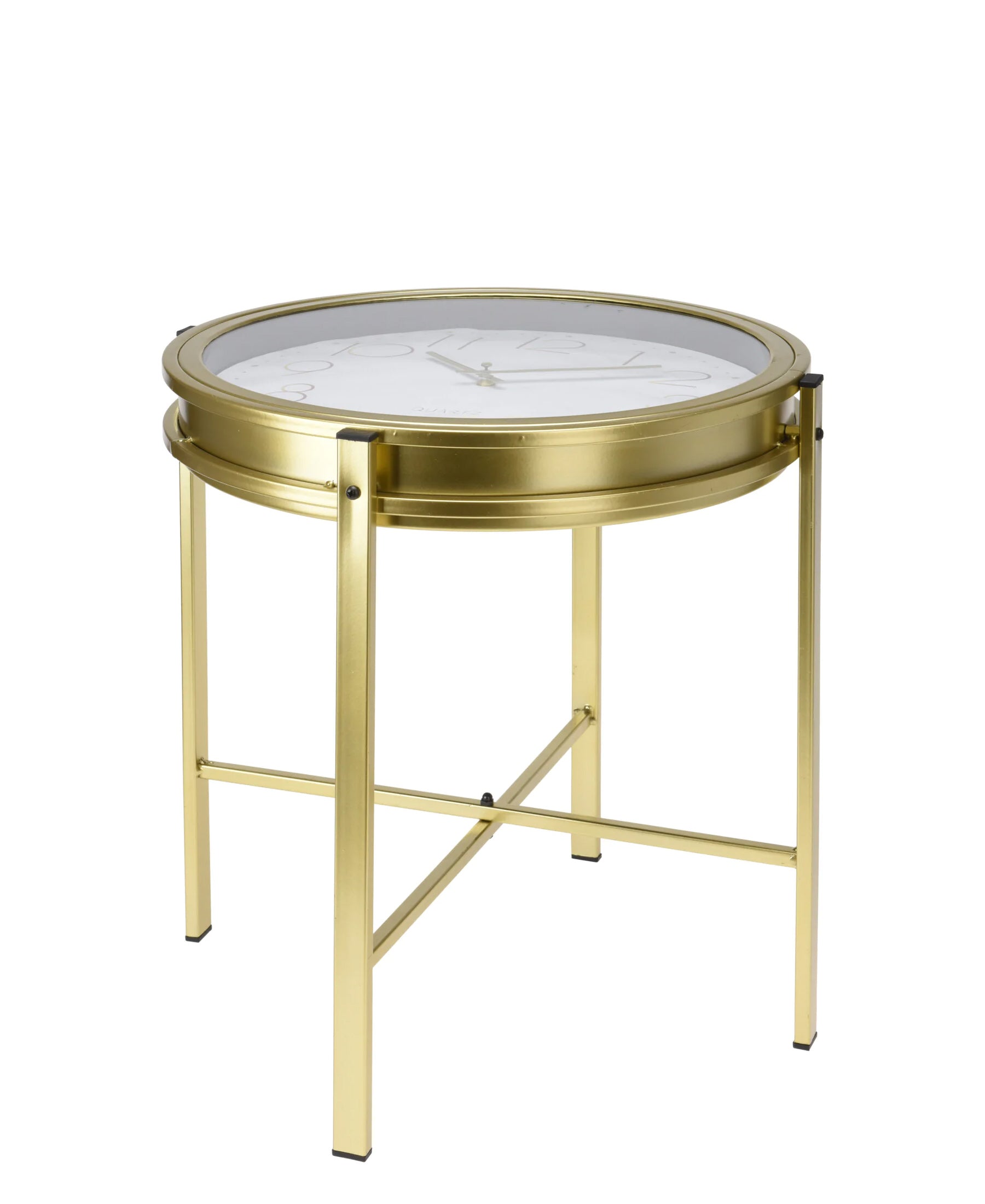 Urban Decor Side Table Clock 42cm - Gold