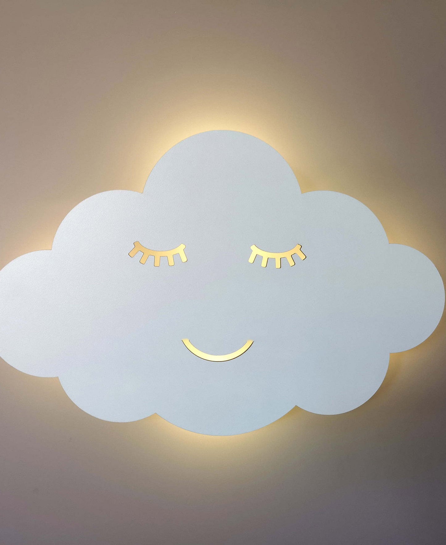 Urban Decor Smiling Cloud LED Night Light - White