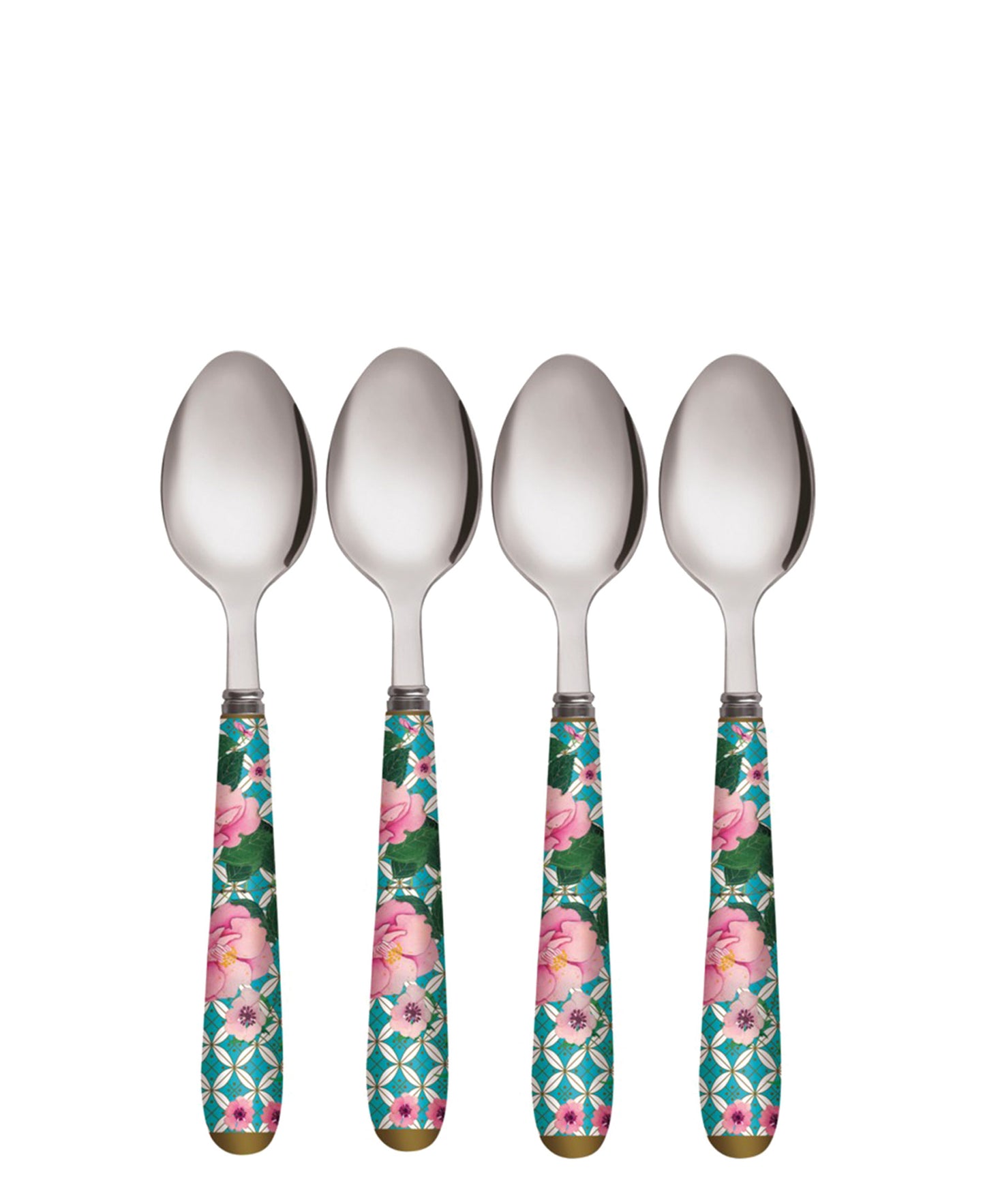 Maxwell & Williams Teas & C's Silk Road Teaspoon Set of 4 Aqua Gift Boxed